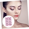 Healeved 10pairs Natural Look Faux Lashes with Rhinestones for Makeup