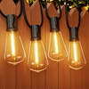 OHLUX 120FT Outdoor String Lights, 62 ST38 Edison LED Bulbs,