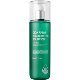Farmstay Tónico Regenerador Cica Farm - Tónico Calmante e Iluminador para el Rostro - Refuerza la Barrera Cutánea - Elimina Células Muertas - 200 ml