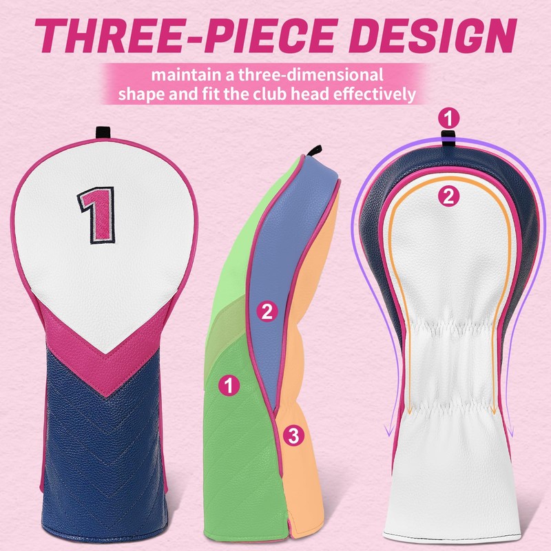 Golf Club Head covers for Driver 460CC DR #1 Elastic