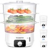 Cozeemax 3 Tier Electric Food Steamer for Cooking, 13.7QT Vegetable