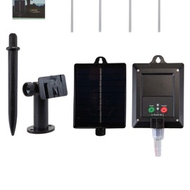 VFM e-Store - Led Solar Light Meteor Shower 8-10 Hours Run Time - Camping, Travel Holiday Accessories for Summer - 4. 7m x 8 Tubes Warm White X 1