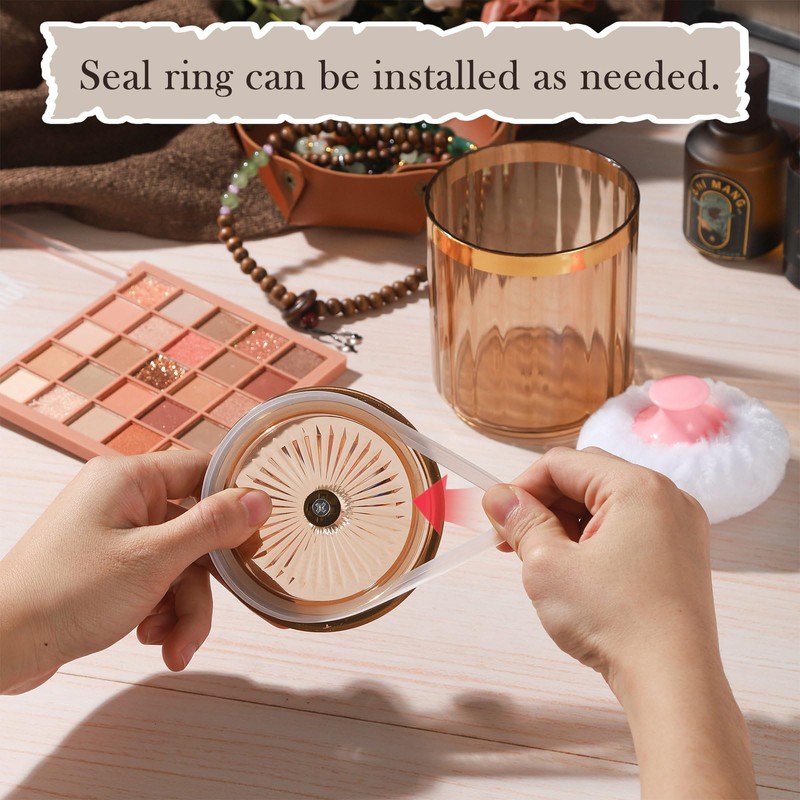 Oval Dusting Powders Container with Reusable & Washable Velour Puff