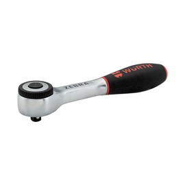 Würth 1/4 Inch Reversible Ratchet with 360° Rotating Handle and Turntable Switch Compact Ratchet Bit Ratchet 071201406