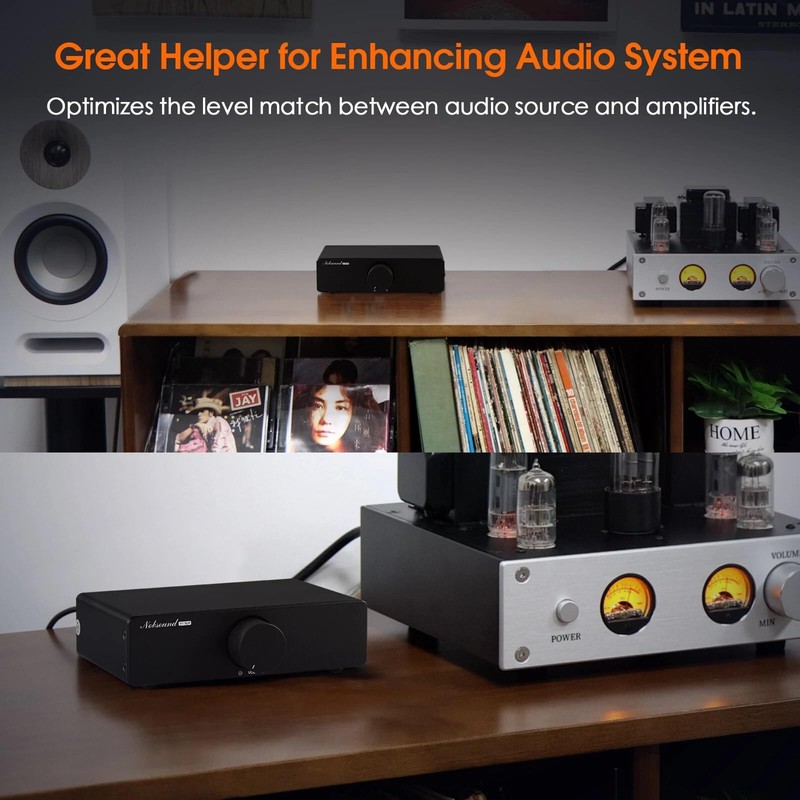 Douk Audio HiFi Passive Preamp Volume Controller - RCA/XLR Stereo