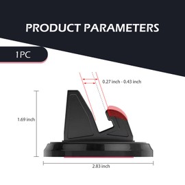 yorpyep Dashboard Mobile Phone Holder, Horizontal and Vertical 360 Degree Rotatable Base Navigation Bracket, Self-Adhesive Portable One-Handed Pick-up Stand, for Most Cars Trucks Office (Pink)