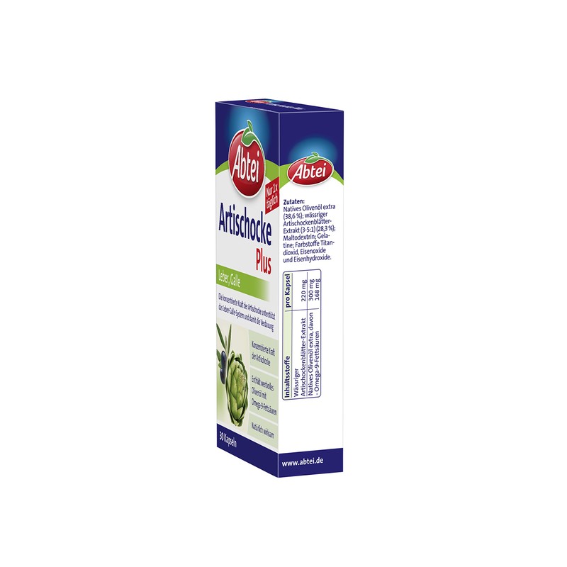 Abtei 30 x Artichoke Plus Capsules Dietary Supplements