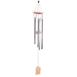 Puckator Wooden Wind Chime with Metal Tubes 37cm