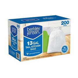 Berkley Jensen 13-Gal. 0.69mL Kitchen Bags, (200 ct.) x2 AS