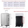 Luggage Cover,Clear PVC Travel Suitcase Cover Protectors,H HOME-MART Luggage Covers