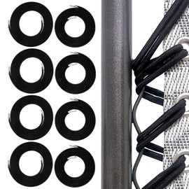 Zero Gravity Chair Replacement Cord, 8 Pieces, Durable Bungee Elastic Shoelaces Replacement Cords for Zero Gravity Chair, Lounge Chair, Patio, Deck Chair, Lawn Chair, Repair Kit, Black