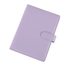 Binder Cover for A6 PU Leather Notebook with 6 Round Ring,Magnetic Buckle Notebook Binder for A6 Filler Paper