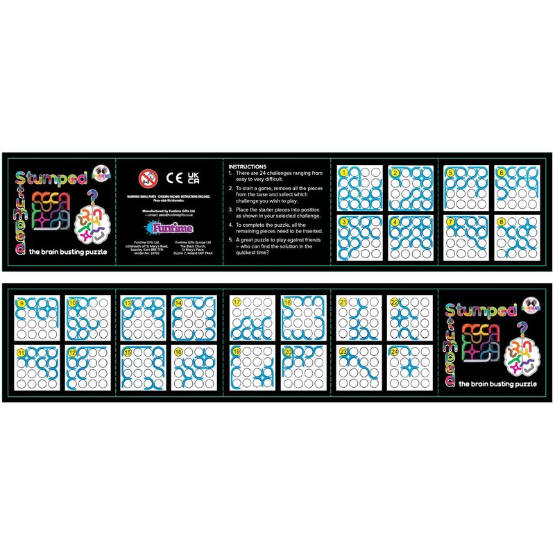 Funtime Gifts 10702 Stumped Brainteaser Puzzle, Multicolor