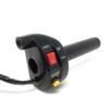 Motorcycle Quick Action Throttle Twistgrip with Switch Cluster Including Start