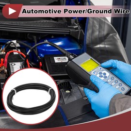 HEROFFIX 1 Pcs Ground Wire Fully Insulated& Soft Touch Jacket Power Wire 7.6m Black TC 22AWG 4 Conductor