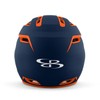 Boombah DEFCON Batting Helmet Sleek Profile Navy/Orange - Size Senior