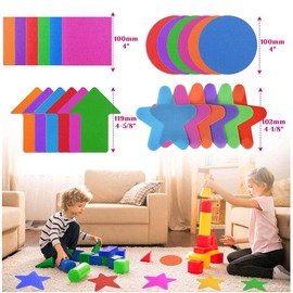30x Carpet Markers Multi-Color Spot Markers Sit Dot Circle for Classroom Easy Teach Tool Preschool Kindergarten Group Activity Supplies