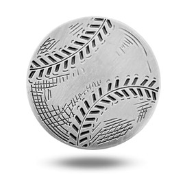 Full Metal Markers Baseball Unique Magnetic Metal Golf Ball Marker Accessory with Hat Clip for Men and Women (1 Ball Marker + 1 Hat Clip)