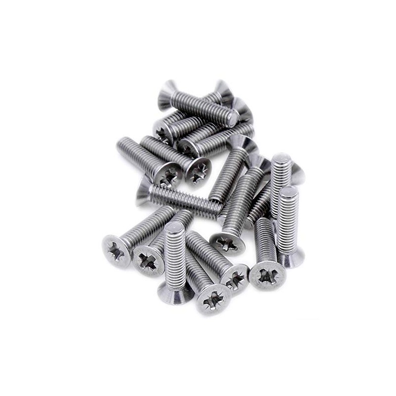 M1.6 (1.6mm x 6mm) Pozi Countersunk Machine Screw (Bolt) -