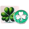 Lucky Irish Shamrock Token Set Pocket Sized Good Luck Charm