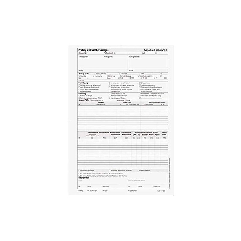 Beha Amprobe 2146070 1278D Test Report Pack of 1