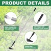 YEELOR Triangle Garden Hoe, Carbon Steel Weed Remover Edger Lawn