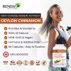Renew Actives Organic Ceylon Cinnamon 1200mg Dietary Supplement - 60