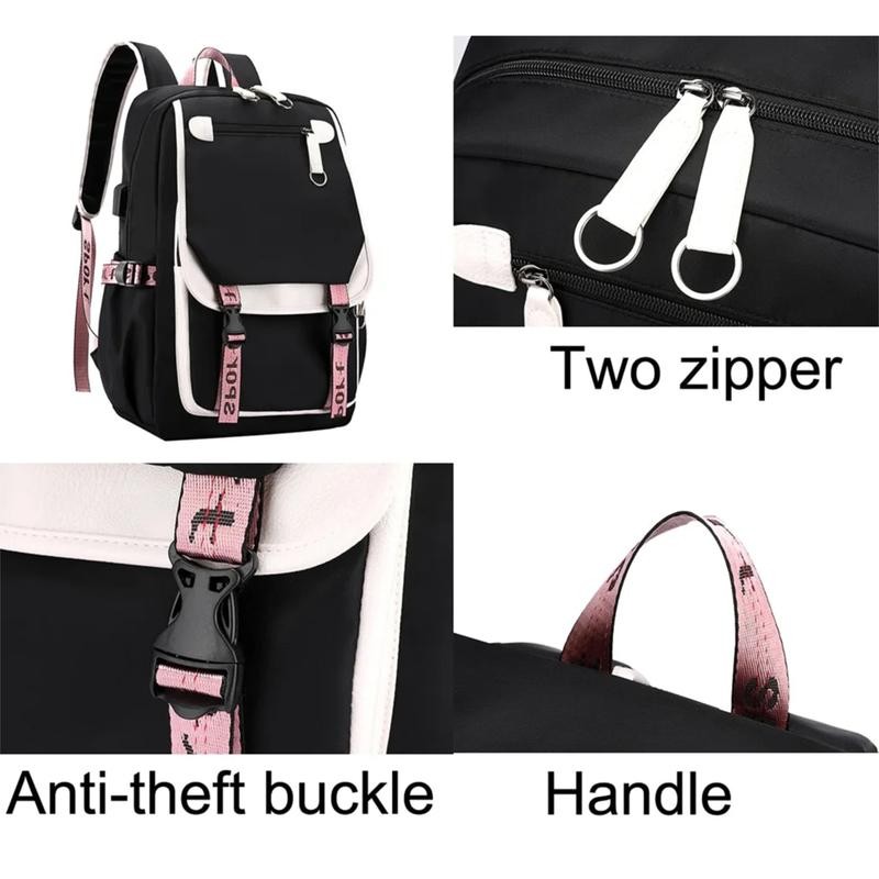 Aphmau Anime Backpack 3D Printed Cartoon Oxford Waterproof USB School