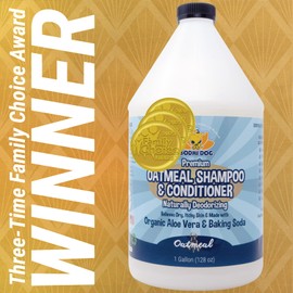 Bodhi Dog Oatmeal Shampoo & Conditioner | Naturally Deodorize Dogs, Cats & Pets with Organic Ingredients | Soothes and Moisturizes Dry, Itchy Skin | Vet Approved- Made in USA (Oatmeal, 1 Gallon)