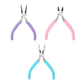ANKROYU Jewelry Pliers Set Practical Steel Professional Needle Nose Round Nose Side Cutters Heavy Duty Crafting Tools for Jewelry Making Repairing Silver Gold Wire Work