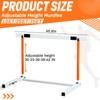 Blulu 2 Pcs Adjustable Track and Field Hurdles Height Sports