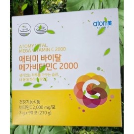 Atomy 1+1 Atomy Vital Mega Vitamin C 2000 3-month supply + 2 boxes of free gift / 1+1 애터미 바이탈 메가비타민C 2000 3개월분 +사은품증정 2박스
