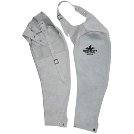 MCR Safety 38425MW Memphis Split Cow Leather Welding Sleeve with Adjustable Neck Strap, Gray, 25-Inch