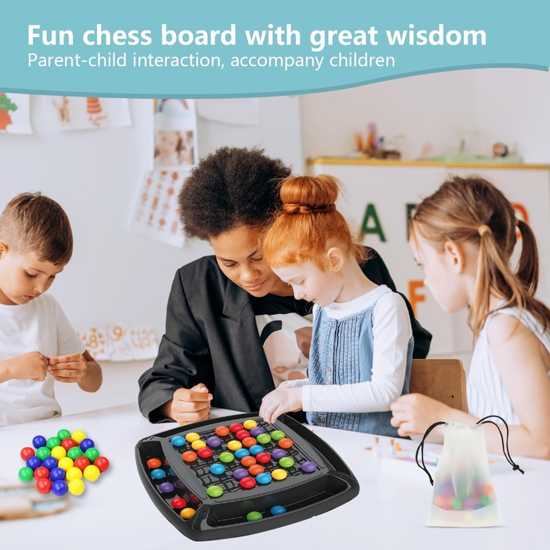 Intellectual Chess Board Double Duel, Board Game Balls, Elimination Board