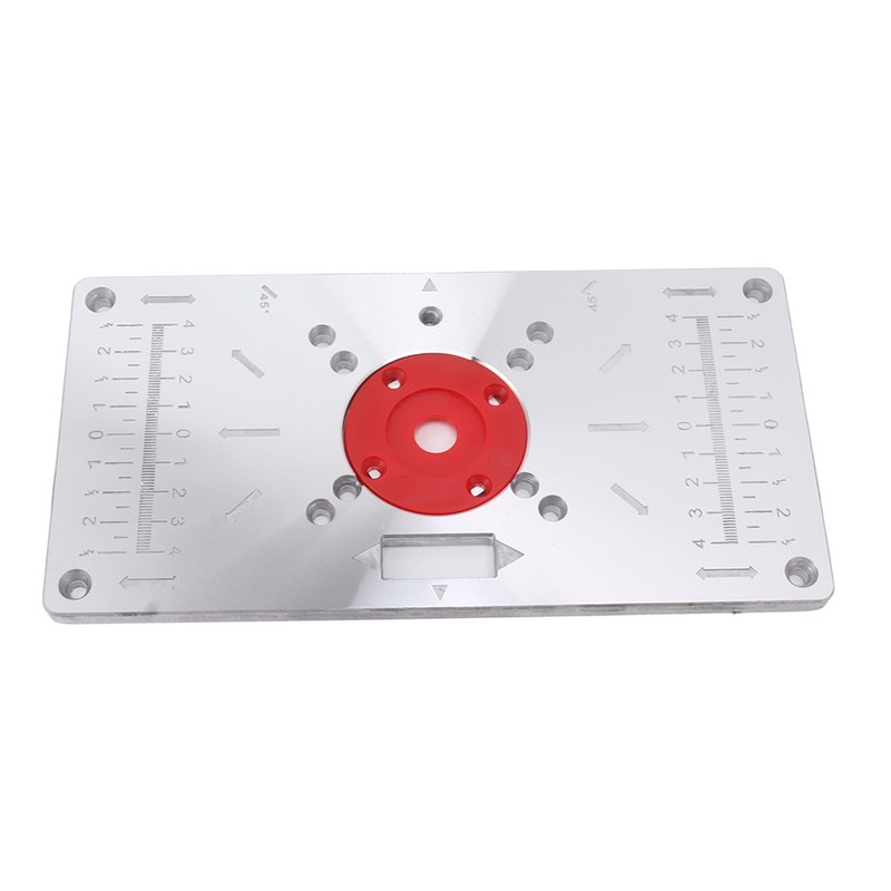 Router Table Insert Plate Woodworking Aluminum Router Plate with 4
