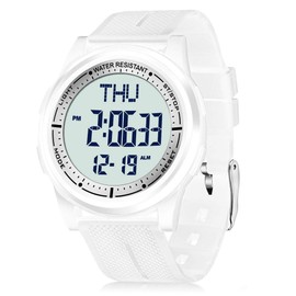 WIFORT Mens Watches Waterproof for Sports Digital Watch for Men Ultra-Thin & Wide Angle Vision Military Watch, Countdown Dual Time Split Time Stopwatch Backlight Alarm, Wrist Watches for Boys Girls