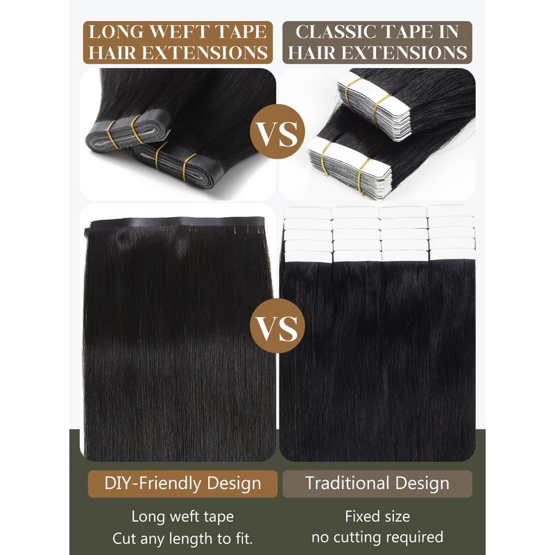Loxxy Long Weft Tape In Hair Extensions - 16 Inch
