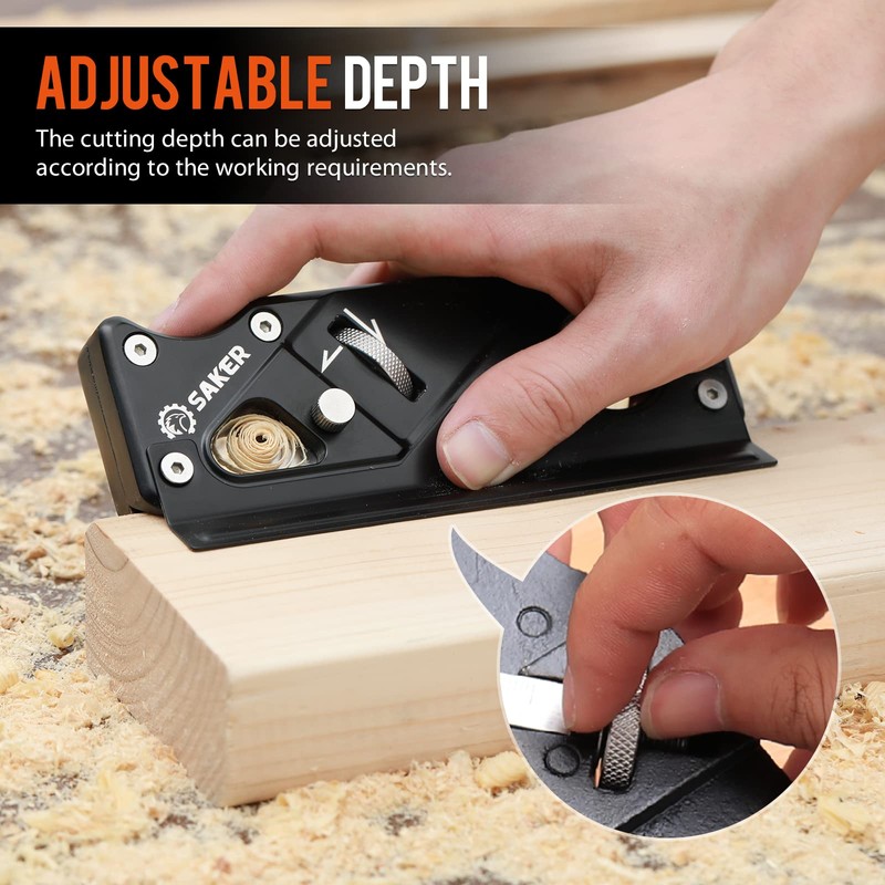 Saker Chamfer Plane-Woodworking Edge Corner Flattening Tool with Auxiliary Locator,Hand