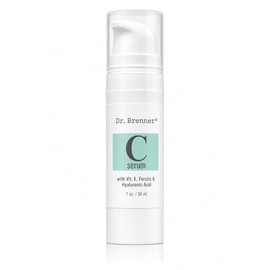 Dr. Brenner Suero de vitamina C 20% puro ácido L-ascórbico, ácido ferúlico, vitamina E y ácido hialurónico para cara y ojos, natural, antienvejecimiento, antiarrugas, 1 onza. por Dr. Brenner (1 onza)
