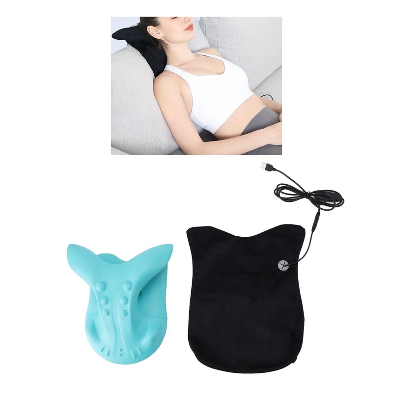 Electric Neck Stretcher Relieve Fatigue Reduce Stress Heated Cervical Neck