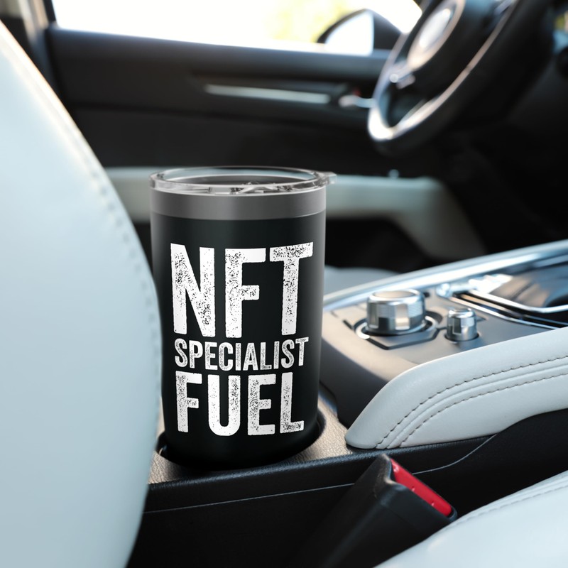 NFT Specialist Fuel Funny Crypto Coffee Lover Stainless Steel Insulated