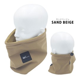 White Field Design, Windproof, Film Laminated, Stretch, Neck Warmer, Outdoor, Thermal, Cold Protection, Winter, Sports, Adult, Men's, Women's, Unisex, Gentleman, sand beige, Free size