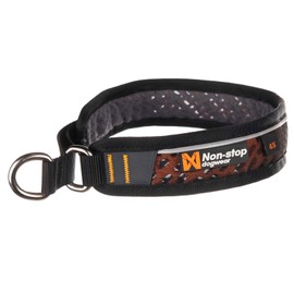 Non-stop dogwear Rock Collar | 157 | Collar with Pull Stop Black - The Comfortable, Size: 34 cm