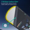 Vispinvo Pickleball Paddle Edgeless, 16MM T700 Thermoformed Raw Carbon Fiber