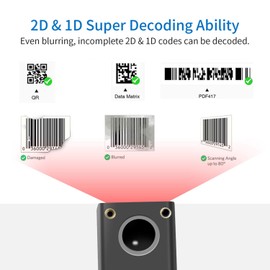 2D Embedded Mini Barcode Reader Scanner Scan, Symcode QR Barcode Reader Module Scanner with Auto Sensing Cell Phone Computer Screen Scan