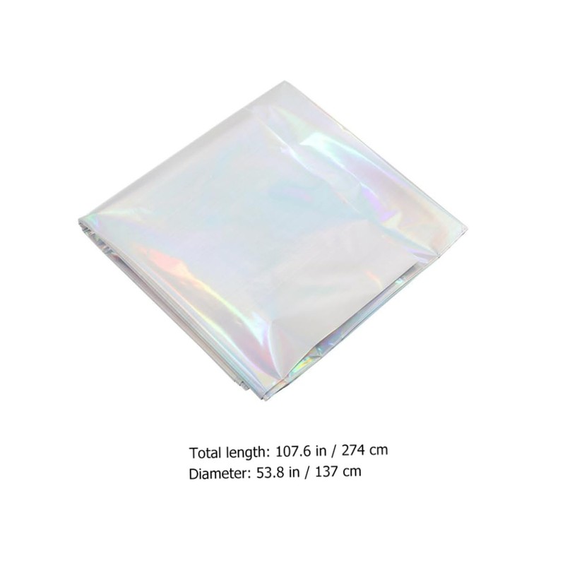 Alipis 3 pcs Iridescent Table Covers Rectangle Tablecloths for Party