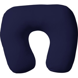 Erwin Müller Nuremberg Neck Pillow Cover, Double Jersey, Soft, Temperature Regulating, Especially True to Shape, Dark Blue, Size 32 x 32 cm
