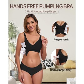 Vinfact - brasier de lactancia ajustable con manos libres, para lactancia, Negro -, 3G