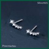 Earrings, Silver 925, Gold, 18K Coating, Hypoallergenic, CZ Diamond, Smile