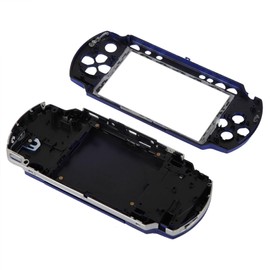 fasient Full Housing Case Cover Kit for PSP 1000, Replacement for Housing Cover, Full Shell Housing Set with Buttons Kit for PSP 1000 Replacement Shell (Blue)